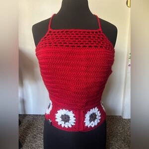 Floral Jaxi Top in White Rose for Size XL